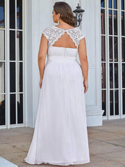 Custom Size Elegant Flattering Maxi Plus Size Evening Dress