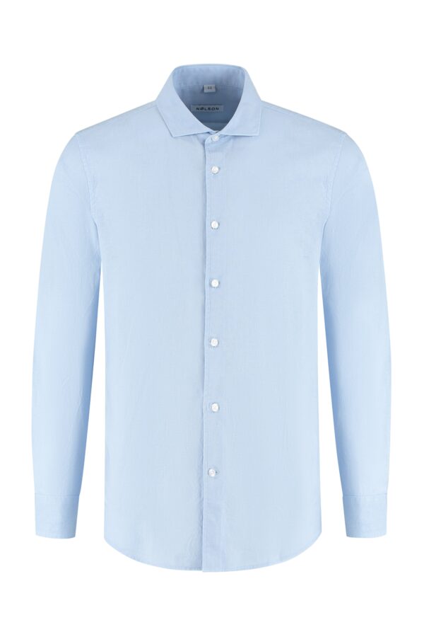 lindo light blue linen shirt