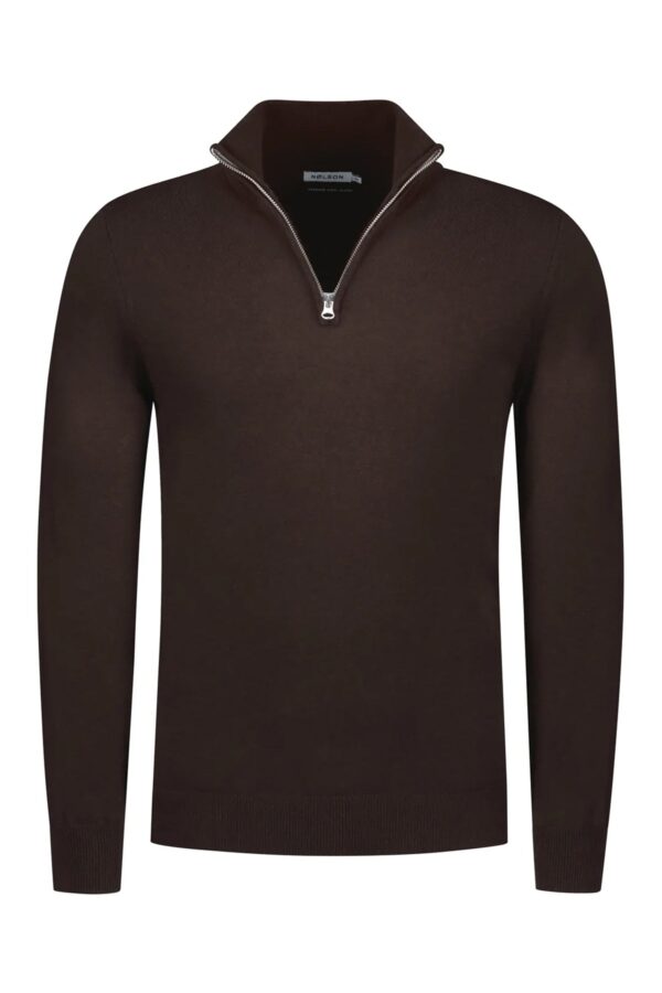 quarter zip chocolate brown sweater