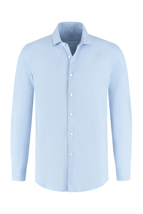 lindo light blue linen shirt