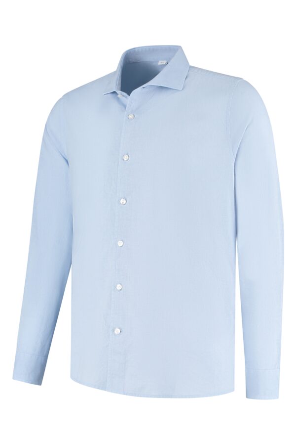 lindo light blue linen shirt