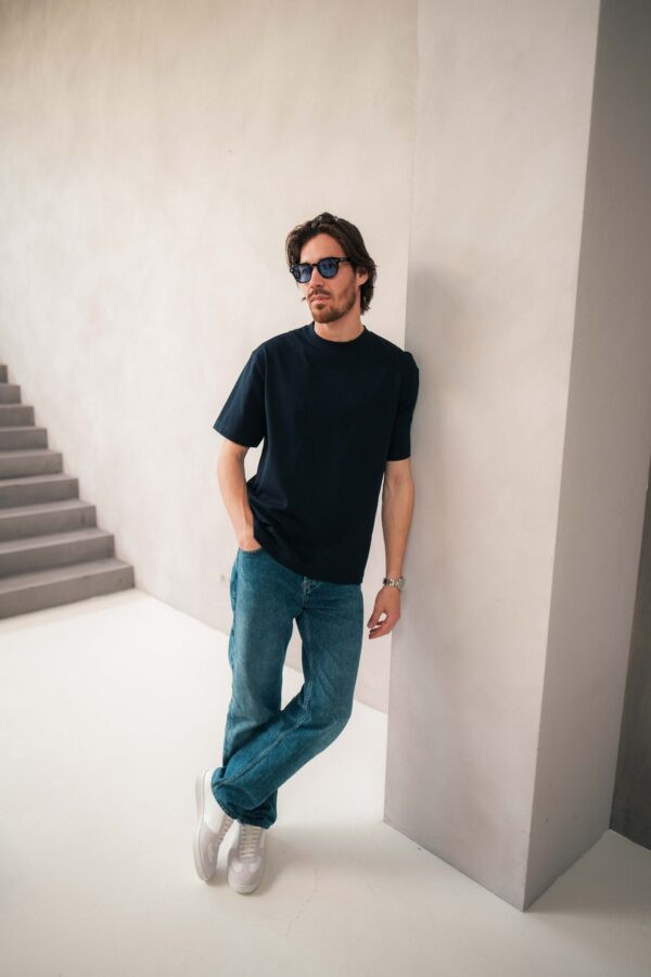 heavyweight t shirt dark blue