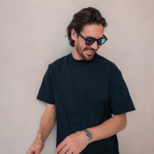 heavyweight t shirt dark blue