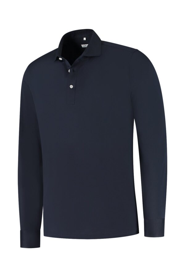 polo long sleeve dark blue