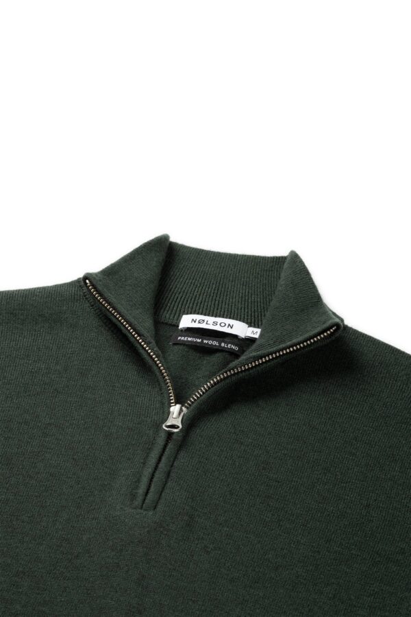 quarter zip green sweater