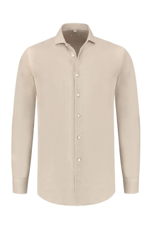 lindo beige linen shirt
