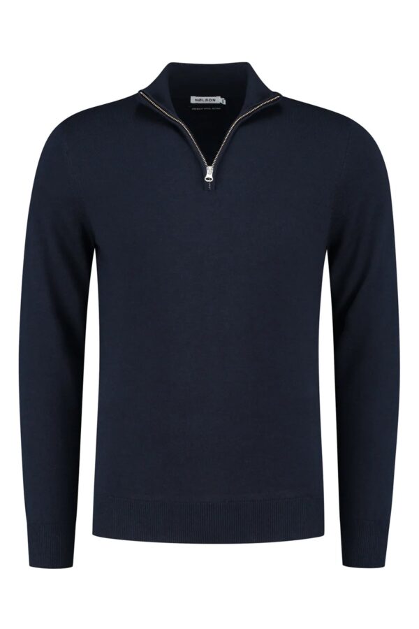 quarter zip dark blue sweater