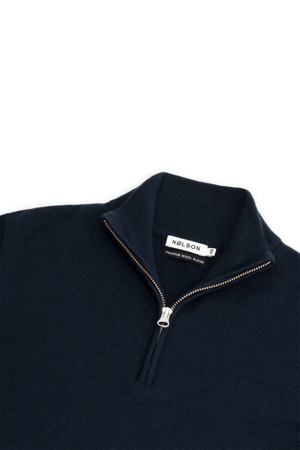 quarter zip dark blue sweater