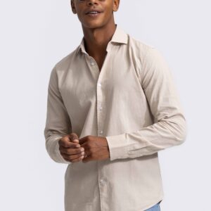 lindo beige linen shirt