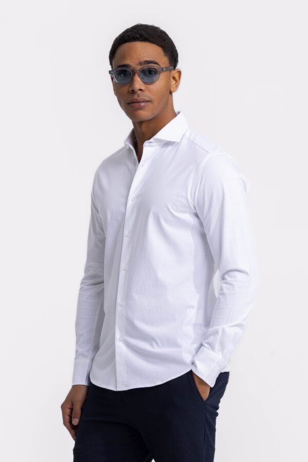 sträcka white stretch shirt