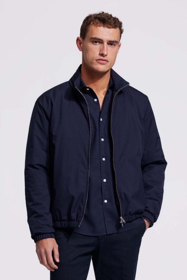 padded jacket dark blue
