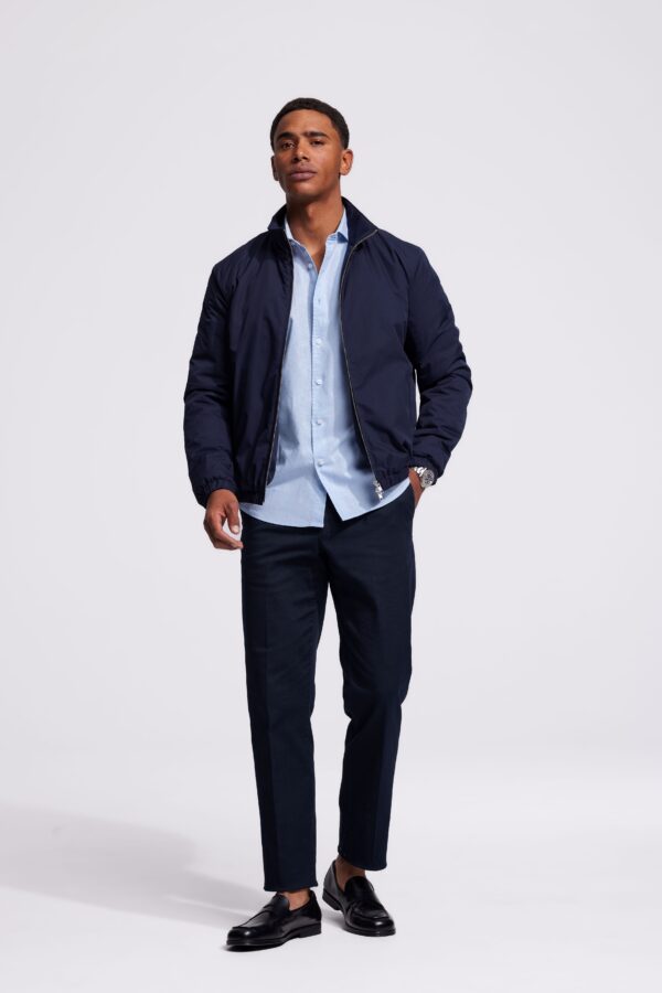 lindo light blue linen shirt