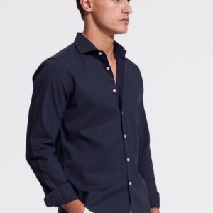 lindo dark blue linen shirt