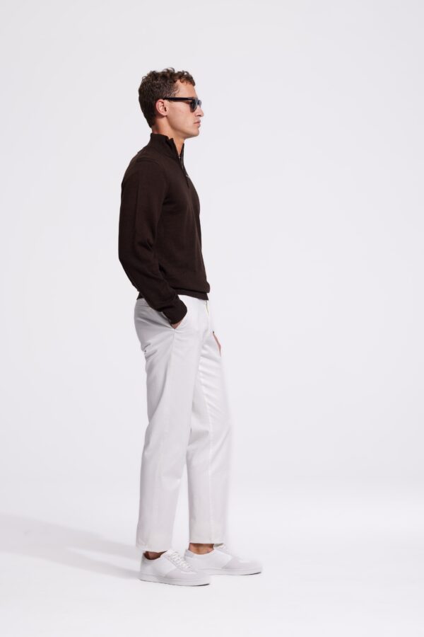 quarter zip chocolate brown sweater