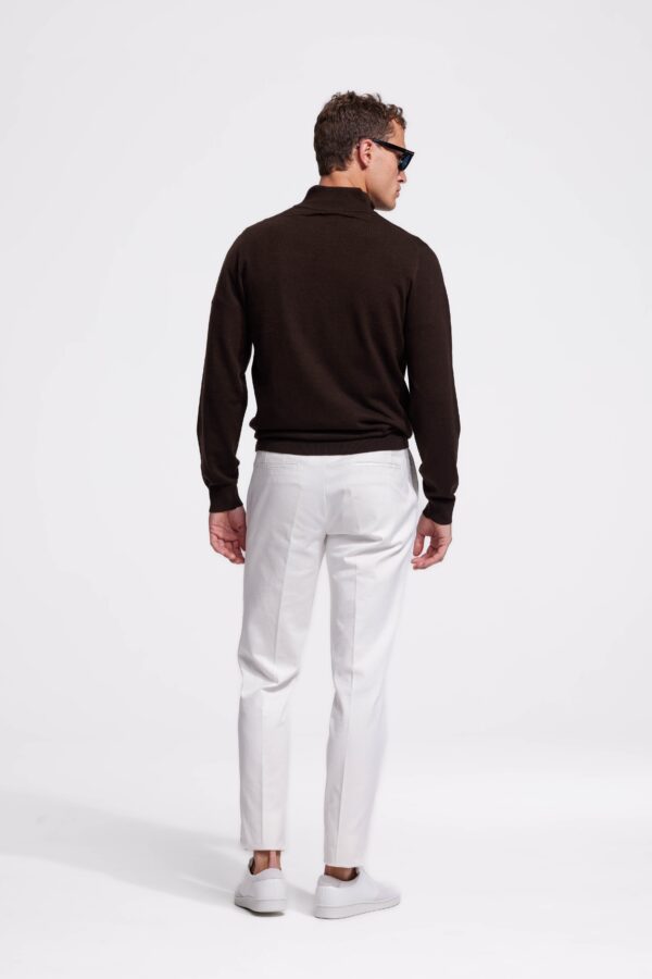 quarter zip chocolate brown sweater