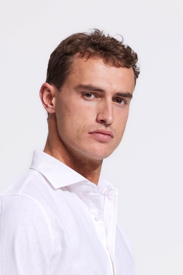 lindo white linen shirt