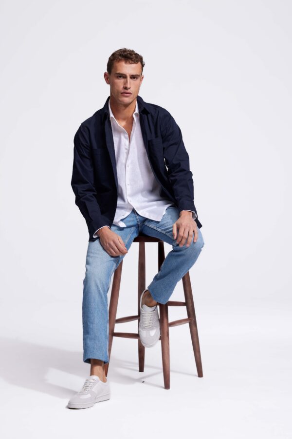 lindo white linen shirt