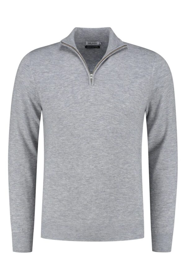 quarter zip grey sweater