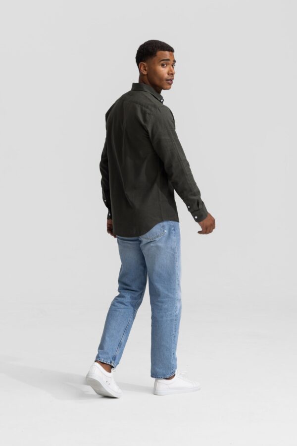 lindo green linen shirt