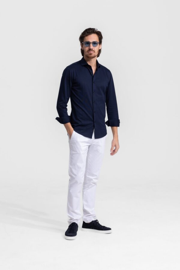 sträcka dark blue stretch shirt