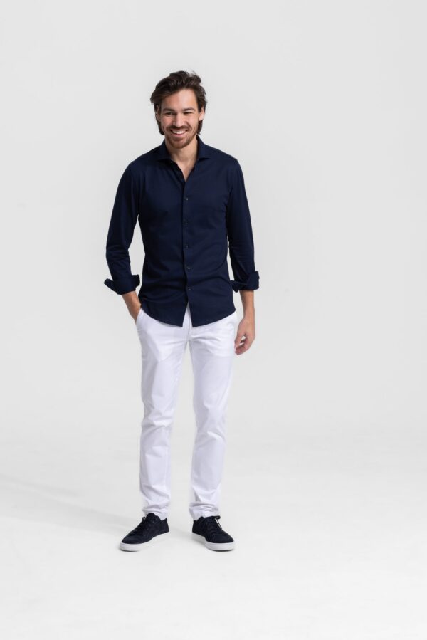 sträcka dark blue stretch shirt